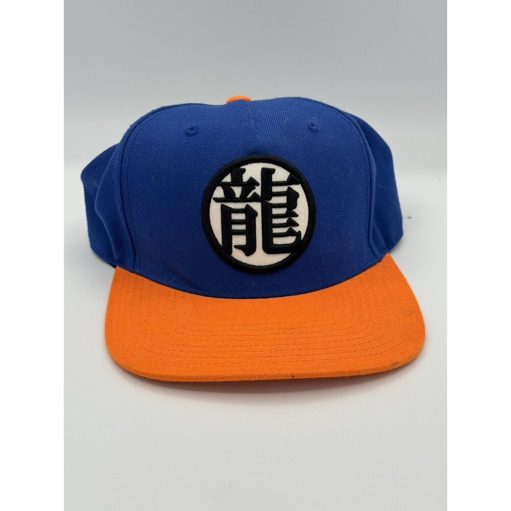 Dragon Ball Z Hat Cap Snap Back Adult Blue Orange Embroider Classic Anime Twill